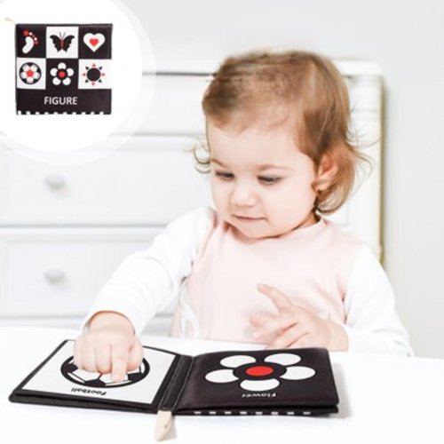 Qocolhg Baby Books Toys, Touch and Feel Crinkle Cloth Book for Infant Baby 0-3-6-12-18 Months,Early Development Interactive Stroller Soft Toys, Shower Gifts Christmas Stocking Stuffers for Boys Girls