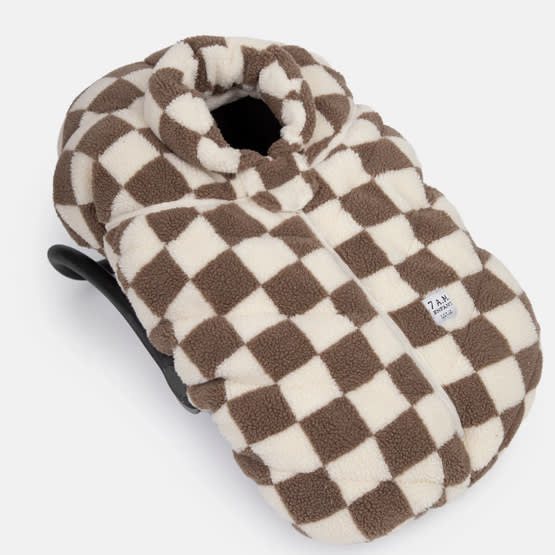 Car Seat Cocoon - Checker Berber