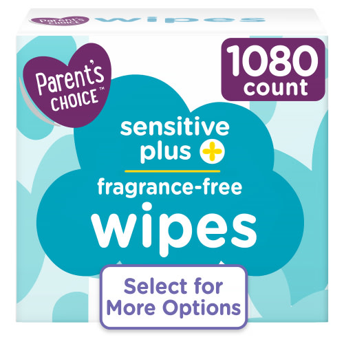 Parents Choice Ultra-Sensitive Baby Wipes, 1080 Count (Select for More Options)