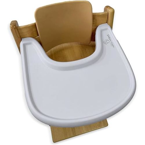 Coverall Stokke Tripp Trapp Highchair Placemat, Silicone Placemat for High Chair Tray,Lightweight,Durable Material,Wipeable & Washable, Easy to Clean (Grey)