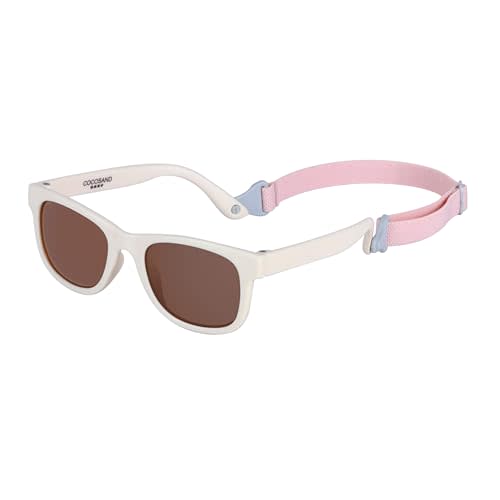 COCOSAND Flexible Baby Sunglasses with Strap Polarized UV Protection for Toddler Infant Newborn Boy Girl Age 0-24 Months