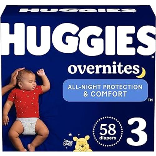 Huggies Overnight Diapers Size 3 (16-28 lbs), 58 Ct, Overnites Nighttime Baby Diapers : Amazon.com.au: Baby