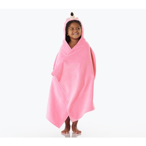 Flamingo Kid Hooded Towel