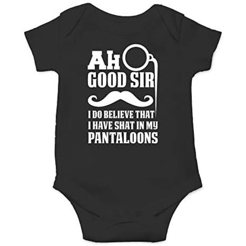 CBTwear Ah Good Sir I Have Shat in My Pantaloons - Baby Clothes - Funny Newborn Bodysuit Outfits for Boys and Girls