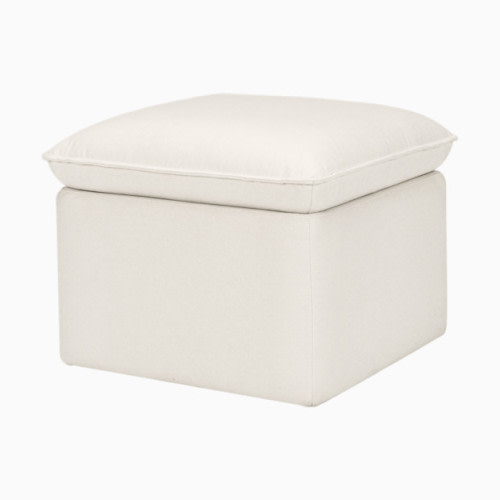 Cali Storage Ottoman - Performance Cream Eco Weave