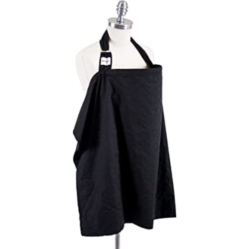 Bebe au Lait Premium Cotton Nursing Cover, Black Eyelet