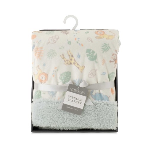 The Little Linen Co. Snuggle Blanket Savanna Giraffe