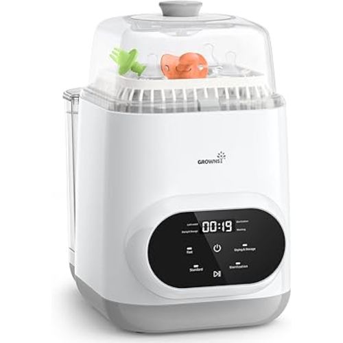 Grownsy EaseClean Bottle Washer Pro | All-in-One Bottle Washer and Sterilizer and Dryer | Baby Bottle Washer for Bottles, Pump Parts & Baby Essentials | Replaces Hand Washing