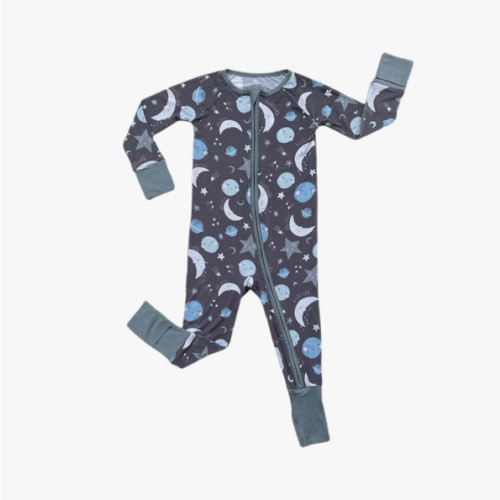 Little Sleepies Pajamas Newborn Sleepers, moon and back