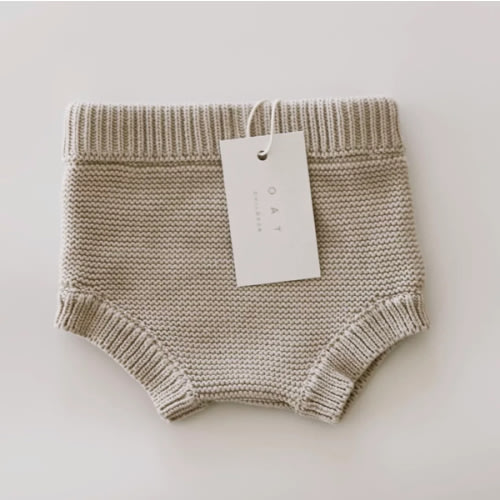Purl Knit Bloomer Shorts ‘Mushroom’