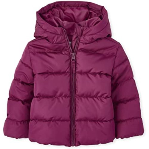 The Children's Place Baby and Toddler Girls' Medium Weight Wind-Resistant, Water-Resistant Puffer Jacket