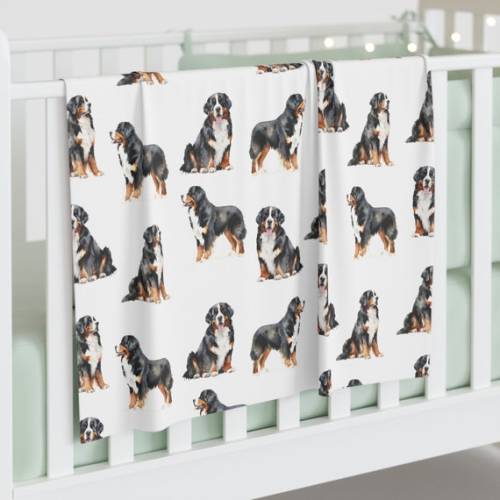 Bernese Mountain Dog Baby Swaddle Blanket, Baby Gift, Dog Nursery, Puppy Nursery, Bernese Mom, Bernese Baby, Baby Shower Gift - Etsy