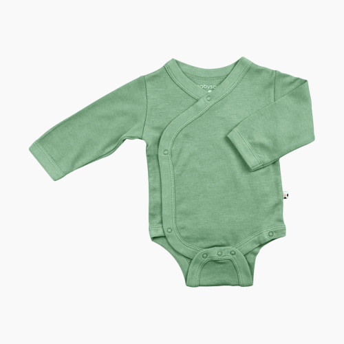 Babysoy Solid Wrap Bodysuit - Dragonfly, 0-3 Months