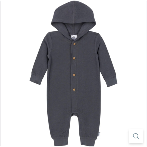 Baby Neutral Charcoal Hooded Romper – Gerber Childrenswear
