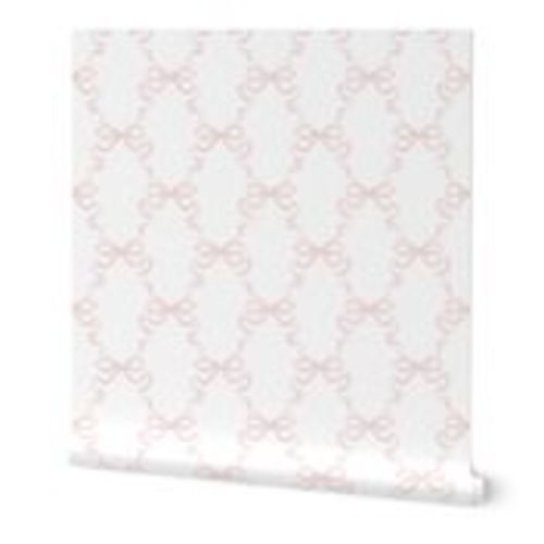Small Hannah Ribbon Ballet Slipper On Wallpaper | Spoonflower