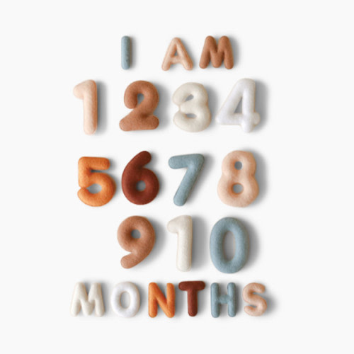 Lucy Darling Milestone Felt Numbers - Neutral