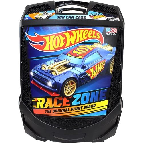Hot Wheels 100-Car, Rolling Storage Case with Retractable Handle, Model:20135