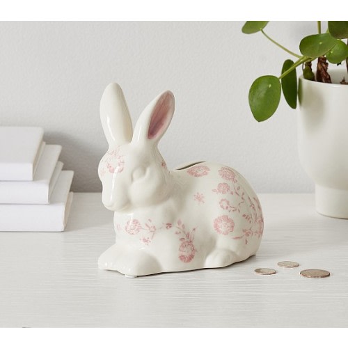 Julia Berolzheimer Painted Ceramic Bunny Bank | Pottery Barn Kids