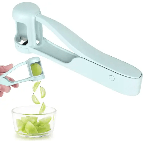 Grape Cutter/Slicer for Toddlers Baby,Grape Cherry Tomato Strawberry Cutter Quarter Fruit Slicer tool For Vegetable Fruit Salad Cake Decoration,Stainless Steel kitchen Gadget