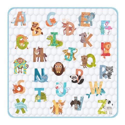 Baby Play Mat for Floor,Premium Foam Baby Play Mat 50" X 50",Thick One-Piece Crawling, Odorless Floor Mat,Non-Slip Cushioned Baby Playmat for Infants,Babies,Toddlers.Foldable and Washable Baby Plaype