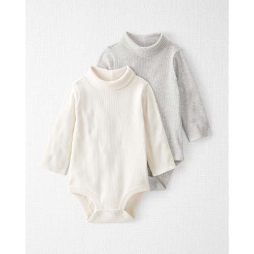 Baby Organic Cotton Rib Mock Neck Bodysuits - Little Planet | Carter's