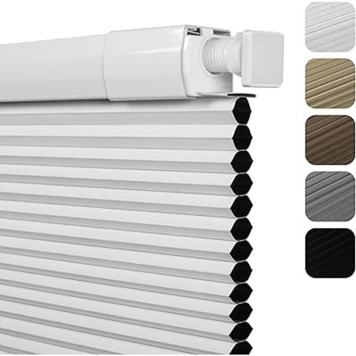 No Drill No Tools Blackout Cellular Shades for Indoor Windows