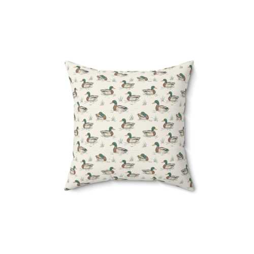 preppy mallard duck Pillow, baby boy nursery decor, preppy grandmillenial toddler bedroom