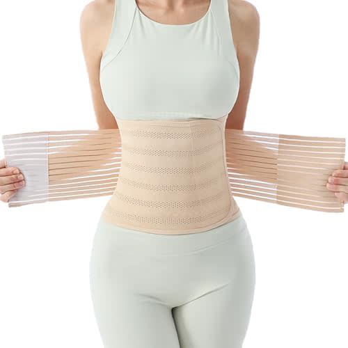 Trendyline Postpartum Belly Band for Women: Abdominal Binder Post Surgery Stomach Compression Support Belt - Post Partum Waist Girdle C Section Recovery Wrap