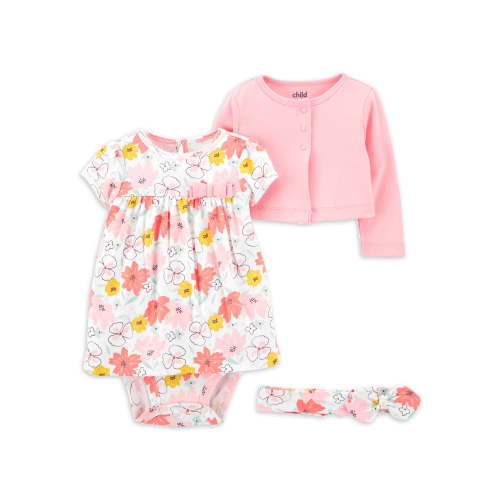 Carter's Child of Mine Baby Girl Dress Set, 3-Piece, Sizes Preemie-24 Months