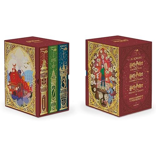 Harry Potter Books 1-3 Boxed Set (MinaLima Editions) Hardcover – October 1, 2024