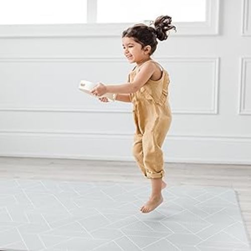LITTLE Bot Ofie mat, Baby Play mat, Soft Foam mat, Durable and Non-Toxic (Oracle + Zen line, Large) - Oracle + Zen Line