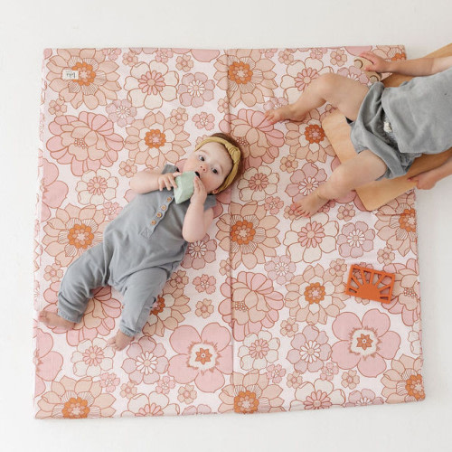 Toki Mats Mega Organic Cotton Play Mat - Blooms