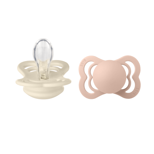 BIBS Supreme 2 PACK Silicone Ivory/Blush