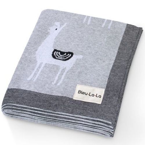 100% Luxury Cotton Knit Swaddle Receiving Blanket For Blanket For Newborn And Infant Boys And Girls - Deer - Mocha - Deer - Mocha