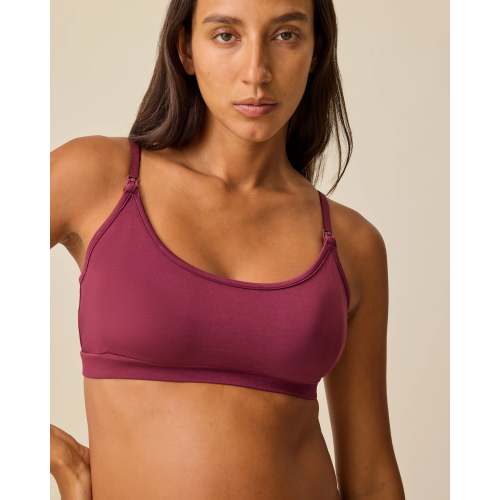 French Terry Maternity & Nursing Bralette | Grey Heather - Kindred Bravely
