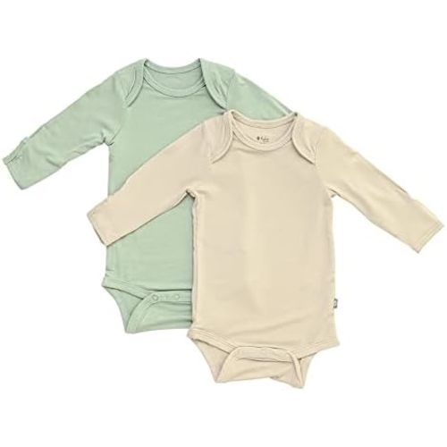 Kyte Baby Bodysuits, 2-Pack, 3-6 mon. - Oat + Sage