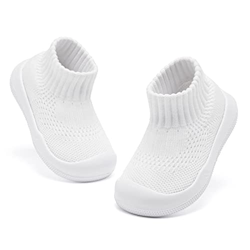 Engtoy Baby Shoes Baby Sock Shoes Baby Walking Shoes Infant Non-Slip Breathable Slippers with Soft Rubber Sole Baby Boys Girls Slip On Sneakers