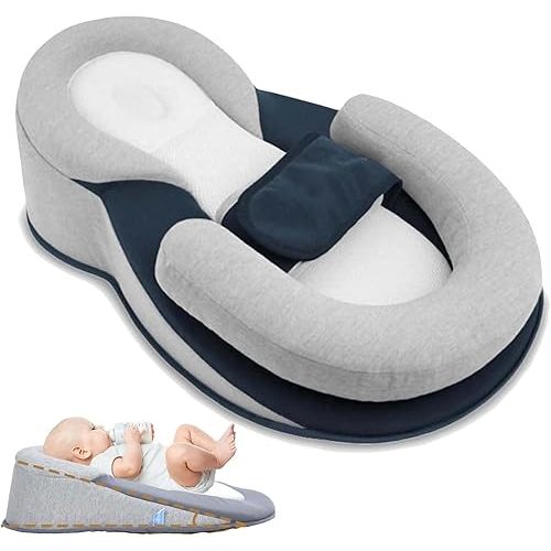 RestNest Baby Bed Acid Reflux with Strap, Keesley Rest Nest Baby Bed, for Comfortable Play & Feeding Support (Large)
