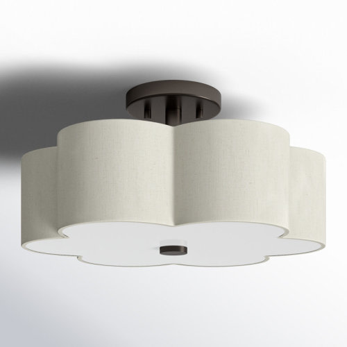 Birch Lane™ Copper 3 - Light Semi Flush Mount & Reviews | Birch Lane