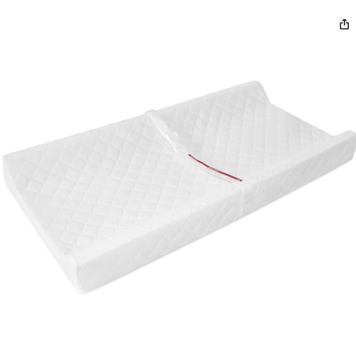 AED 88.90- The Moon Brand 4 Sided Water Proof Diaper Changing Mat, 80Cm With Easy to Clean Cover Safety Strap, Fits All Standard Changing Tables/Dresser Tops, Safe and Comfortable Changing Pad White: Buy Online at Best Price in UAE - Amazon.ae