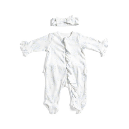 Newborn Girls Pima Hydrangea Footie Set | Baby | Marshalls