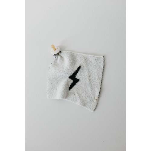 Lovey | Black & White Lightning Bolt