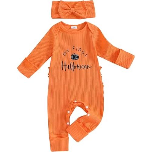 My First Christmas Outfit Baby Girl Green Heart Romper Jumpsuit Onesie