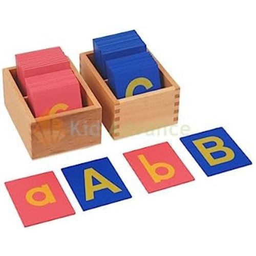 Montessori Lower and Capital Case Sandpaper Letters w/Boxes