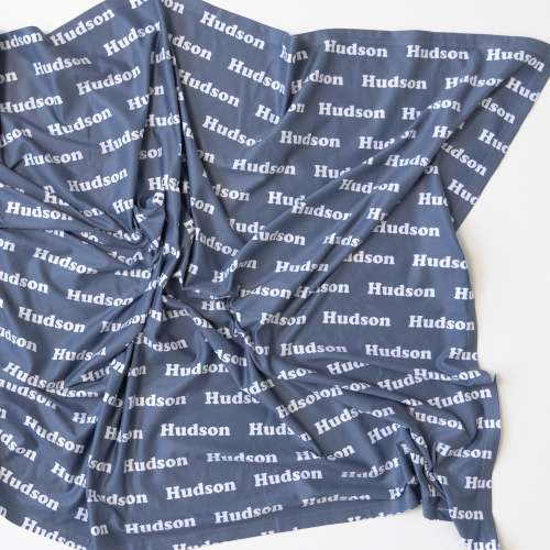 Stretchy Jersey Blanket - Slate