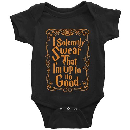 I Solemnly Swear I Am Up to No Good Unisex Baby One Piece Bodysuit Short Sleeve Crawling Clothes