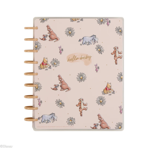 Undated Disney Winnie the Pooh Customizable Baby Planner - Classic Baby's First Year Layout - 12 Months