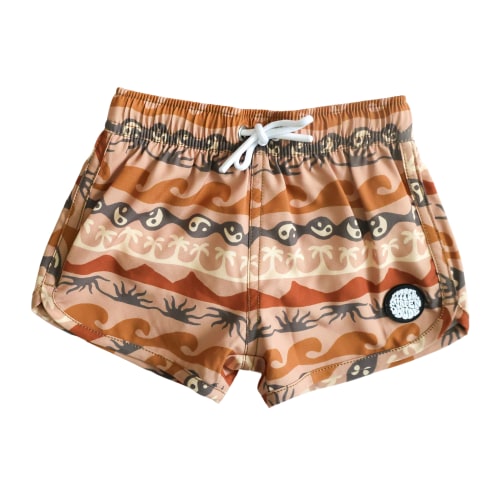 Pre-order Brown Baja Tide Swim Trunks | Toddler & Baby