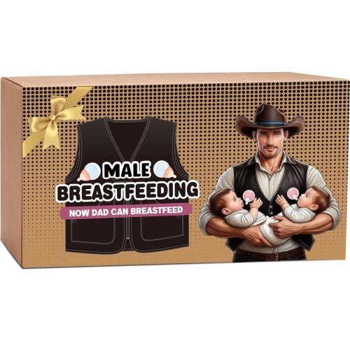 Milker Male Breastfeeding Device, Now Mr. Dad Can Nursing, Baby Bottle Holder