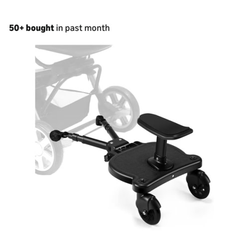 Amazon.com : Universal Stroller Board with Detachable Seat,Stroller Board,Buggy Board Suitable for Most Brands of Strollers, Holds Children Up to 55lbs (Black) : Baby